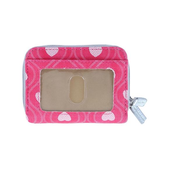 Buxton Swervy Hearts Print Vegan Leather Wizard Wallet - Picture 5 of 6